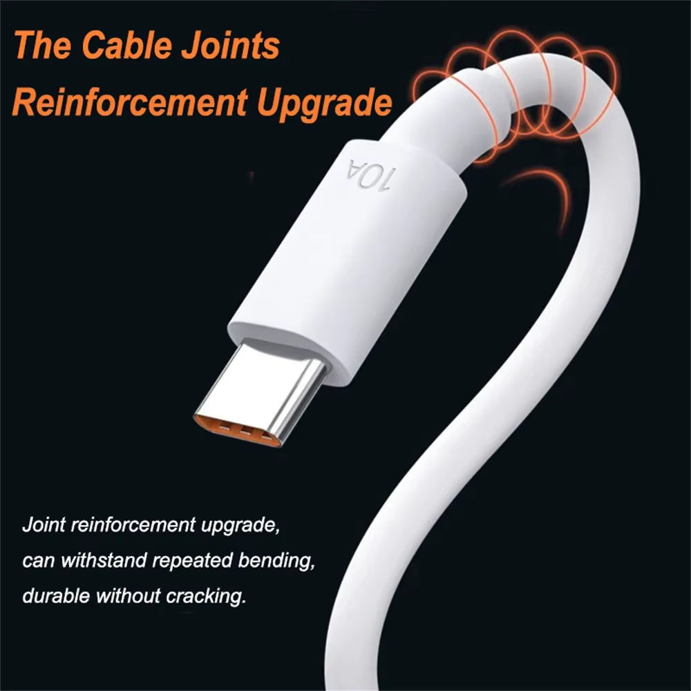 USB Type C Cable 120W 10A Fast Charging Wire